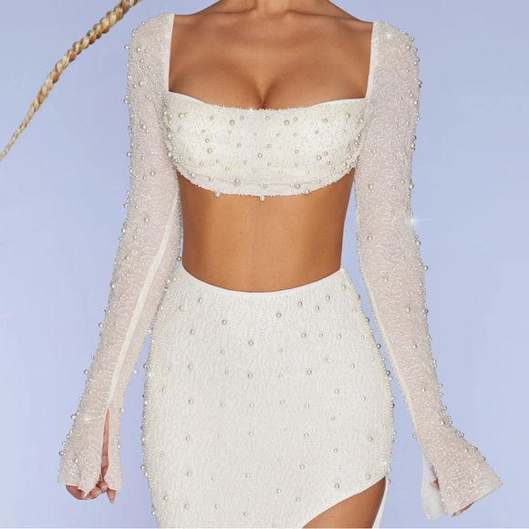 Oh Polly Embellished Crop Top - Picture 3 of 4